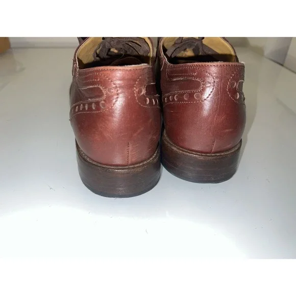 $1,150.00 George Esquivel Vanas Burgundy/Brown leather lace up oxfords Size 10